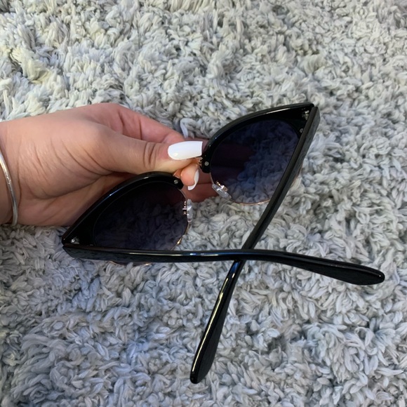 gradient sunglasses with rose gold metal - Picture 2 of 2